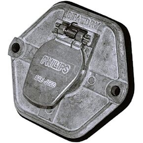 PHILIPS Phillips Ind. 15-762 7 Pin Socket Breaker with Zinc Die-Cast (20 Amp Circuit Breaker)