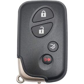 4 Buttons Replacement Key Fob Cover Case fit for Lexus ES RX is LS NX GS ES350 GS300 GS350 GS430 GS450h ISC IS250 IS350 LS460 LS600h Keyless Entry Key Fob