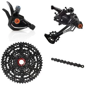 صندوق واحد/اثنين Prime 9 X-Wide 11-50T Range متعدد التحول مجموعة نقل الحركة لركوب الدراجات مجموعة ناقل الحركة الخلفي Derailleur دراجة كاسيت سلسلة كابل التحول ومجموعة الإسكان in Kuwait