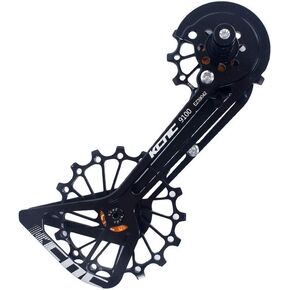 نظام عجلة بكرة Derailleur كبير الحجم لدراجة الطريق Cyclocross OSPW لـ Shimano R9100/R8000 يستخدم 12t أعلى + 16t بكرة سفلية باللون الأسود/الأحمر/الذهبي in Saudi Arabia