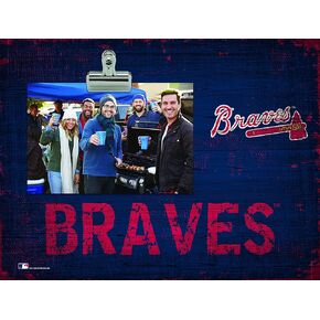 Fan Creations Atlanta Braves Team Name Clip-It Photo Frame