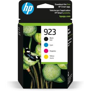 HP 923 Cyan/Magenta/Yellow/Black Original Ink Cartridge 4-Pack, 6C3Y6LN