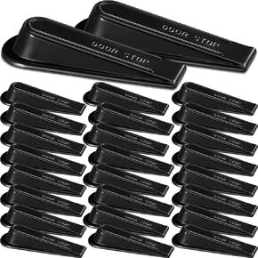 48 Pcs Door Stoppers Heavy Duty Door Stop Wedge Rubber Door Stoppers for Door Bottom Carpet Tile Concrete Wooden Floor