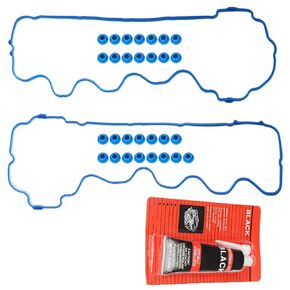 Engine Head Valve Cover Gasket Set Compatible with Ford F150 F250 F350 Mustang, Compatible with Lincoln Mark Mercury Mountaineer 4.6L 5.4L 2004-2006 Replace#:VS50664R VS50372 VCF330C