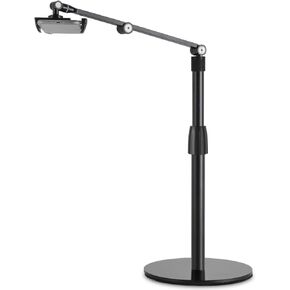 Phone Stand Overhead Stand, Adjustable Cell Phone Holder, Multiangle, 3-Part Adujustable,Horizontal Recording Stand, Compatible with 3.5-11" Phone/Tablet/iPad/iPhone, Black