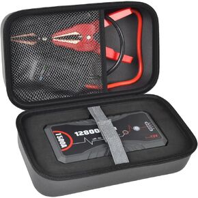ANKHOH Carrying Case Compatible with NEXPOW Car Jump Starter, 1500A Peak 12800mAh Battery Starter Q10S/ T11Storage Box Holder for Portable Car Battery Charger Fits for Jumper Cables(Bag Only)