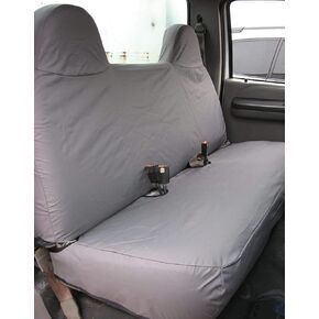 Durafit Seat Covers F236 C8 1999-2007 Ford F250-F550 Work Truck with a Front Solid Bench Seat, Custom Exact Fit Seat Covers (F236 C8 Gray Endura)
