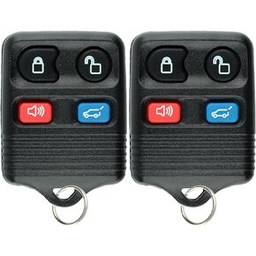 KeylessOption Keyless Entry Remote Car Key Fob for SUV Ford Edge Escape Expedition Explorer Flex (Pack of 2)