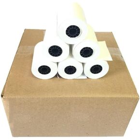 Thermal Paper Rolls - 2 1/4 X 50' Length | Designed to Fit Ingenico iCT 220, 220 & 250 Terminals | BPA Free - Clear & Crisp Images - Pack of 50 Rolls Per Case