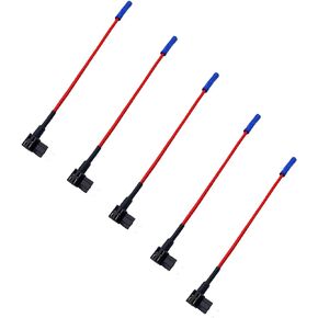HAOBO 5Pack Fuse Tap, 12V Car Add-a-Circuit Fuse Tap, Standard Mini Micro2 and Low Profile Fuse Taps, Universal Car Accessories ATO ATC ATM APM Fuse Adapter Jumper for Cars Trucks Boats