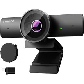 Full HD 1080P Webcam, Noise-Canceling Webcam with Microphone, Conference Webcam, Privacy Webcam Cover, 85°FOV USB Webcam, Plug and Play, Web Camera Works with Zoom/Skype/Teams, PC/Mac