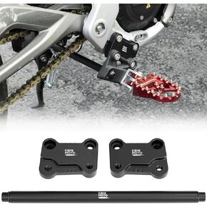 KEMIMOTO Foot Peg Extension Bracket Kits Compatible with Talaria XXX for Electric Dirt Bike Talaria XXX,X3 Foot Peg Extenders,Black