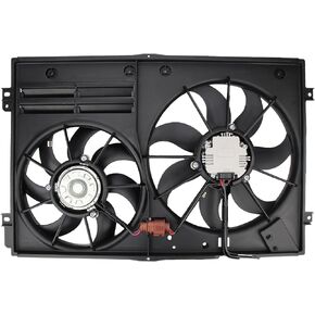 AUTOKAY Radiator Cooling Fan, Radiator Condenser Fan for Volkswagen Jetta Beetle Tiguan Golf for Audi A3 TT 2.0L Diesel 1K0121205AD9B9 1K0959455N 1K0959455DL