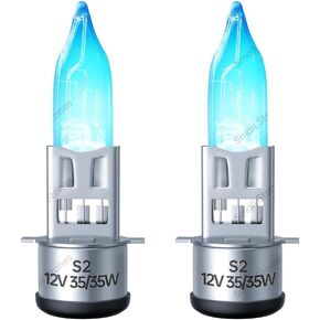S2 12 فولت 35/35 واط لمبة زينون عالية ومنخفضة الشعاع مصباح أمامي للدراجة النارية مناسب لـ 49cc 50cc 110cc 125cc 150cc 250cc GY6 ADV ATV الدراجة، قطعتان in Kuwait