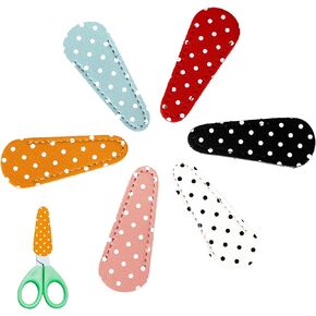 6 Pcs PU Leather Scissor Sheath - Protective Covers for Quilting Crafts