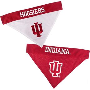 Pets First NCAA Indiana Hoosiers باندانا ذات وجهين مقاس XX-Large للكلاب والقطط. باندانا رياضية على الوجهين، شعار الفريق مطرز ممتاز، العديد من فرق الكلية متاحة