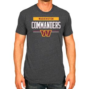Team Fan Apparel NFL Adult Team Block Tagless T-Shirt - Cotton Blend - Charcoal - Perfect for Game Day - Comfort and Style