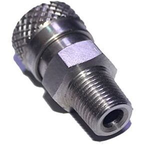 PCP Air Rifle 8mm Stainless Quick Release Disconnect Coupler Fitting Female Socket for Filling (1/8NPT)