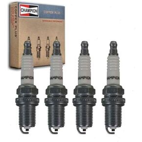 4 pc Champion Copper Plus Spark Plugs compatible with Chevrolet Cruze 1.4L L4 2011-2015