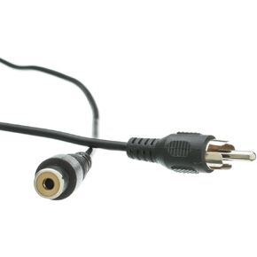 RCA Audio/Video Extension Cable, RCA Male to RCA Female, A/V Extension Cord for DVD, TV, CD, 25 feet, RCA Male to Female Extension Cable, Black