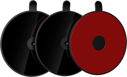 ZEEHOO [3 عبوات] قرص تثبيت لوحة القيادة [لاصق فائق | قطر 80 ملم | TPU] لحامل الهاتف بكأس الشفط، وسادة شفط عالمية لزجة لحامل كاميرا Garmin GPS بالشفط Sat Nav Dash Cam in Kuwait