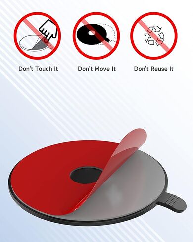 ZEEHOO [3 عبوات] قرص تثبيت لوحة القيادة [لاصق فائق | قطر 80 ملم | TPU] لحامل الهاتف بكأس الشفط، وسادة شفط عالمية لزجة لحامل كاميرا Garmin GPS بالشفط Sat Nav Dash Cam in Kuwait