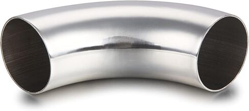 LCGP 1.5 Inch 304 Stainless Steel Exhaust Pipe Elbow 90° Mandrel Elbow - Wall Thickness 0.044in. (1.13mm), Used To Retrofit Automotive Exhaust Systems in Saudi Arabia
