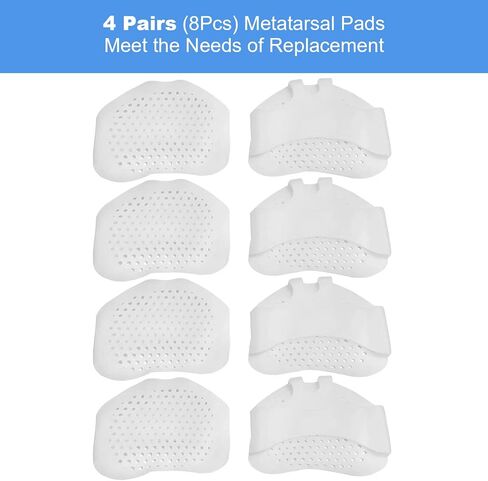 4 Pairs Metatarsal Pads 8Pcs Ball of Foot Cushions for Women and Men Soft Gel Foot Pads Pain Relief Forefoot Pad Breathable Forefoot Cushion Pads in Saudi Arabia