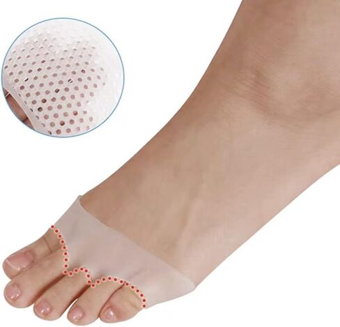 4 Pairs Metatarsal Pads 8Pcs Ball of Foot Cushions for Women and Men Soft Gel Foot Pads Pain Relief Forefoot Pad Breathable Forefoot Cushion Pads in Saudi Arabia