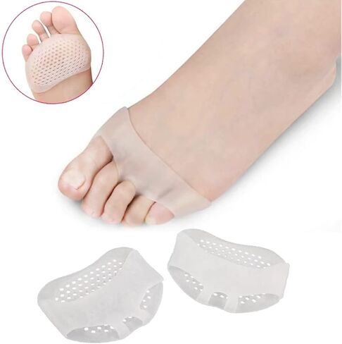 4 Pairs Metatarsal Pads 8Pcs Ball of Foot Cushions for Women and Men Soft Gel Foot Pads Pain Relief Forefoot Pad Breathable Forefoot Cushion Pads in Saudi Arabia
