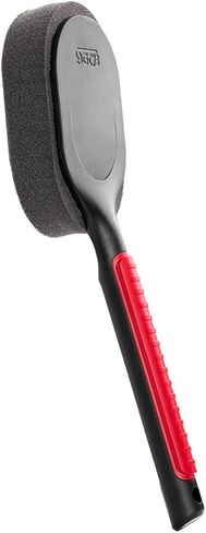 فرشاة توزيع تلميع الإطارات من إس جي سي بي - فرشاة إسفنجية ممتازة لتفصيل الإطارات تلقائيًا لتلميع الإطارات، قبضة مريحة بمقبض طويل، فرشاة إسفنجية متعددة الأغراض، أداة وضع رغوة الشمع in Kuwait