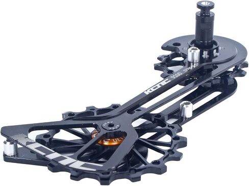 نظام عجلة بكرة Derailleur كبير الحجم لدراجة الطريق Cyclocross OSPW لـ Shimano R9100/R8000 يستخدم 12t أعلى + 16t بكرة سفلية باللون الأسود/الأحمر/الذهبي in Kuwait