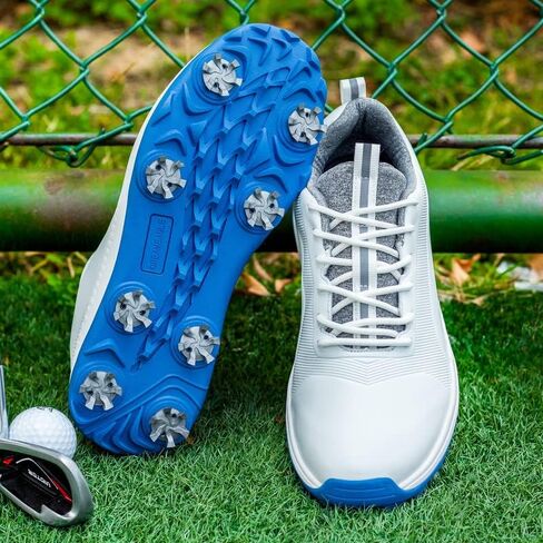 Men Golf Shoes Breathable Comfy Golf Walking Sport Sneakers Professional 8 Spikes Golf Trainers Waterproof Glof Footwears in Saudi Arabia