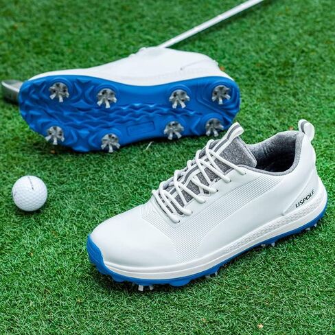 Men Golf Shoes Breathable Comfy Golf Walking Sport Sneakers Professional 8 Spikes Golf Trainers Waterproof Glof Footwears in Saudi Arabia