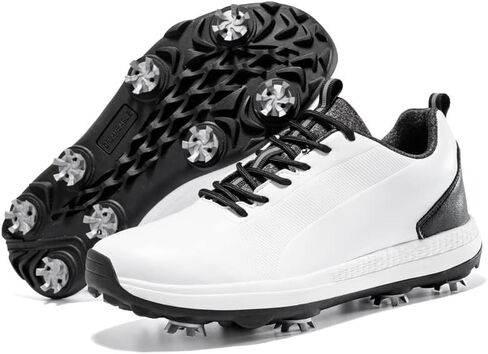 Men Golf Shoes Breathable Comfy Golf Walking Sport Sneakers Professional 8 Spikes Golf Trainers Waterproof Glof Footwears in Saudi Arabia