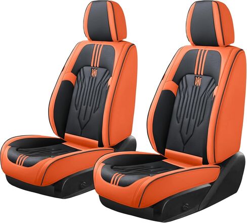 Seat Covers for car 5 Seats, Breathable Napa Seat Cushions Protector, Universal Front and Rear Seat Covers Fit for Most Cars (Blue/White) in Saudi Arabia