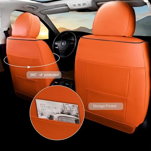 Seat Covers for car 5 Seats, Breathable Napa Seat Cushions Protector, Universal Front and Rear Seat Covers Fit for Most Cars (Blue/White) in Saudi Arabia