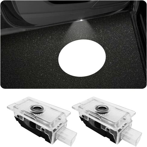 قطعتان من مصابيح جهاز عرض شعار باب السيارة متوافقة مع 300 300C 300S 2005- الحاضر LED شبح الظل ضوء الليزر ملحقات مصباح البركة (300) in Kuwait