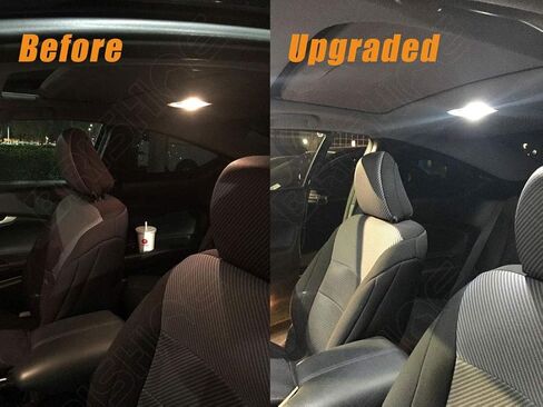 مجموعة مصابيح LED داخلية بيضاء لسيارة Nissan Maxima 2009 2010 2011 2012 2013 2014 2015 مجموعة مصابيح الإضاءة الداخلية LED فائقة السطوع 6000K + أضواء لوحة الترخيص وأداة التثبيت in Saudi Arabia