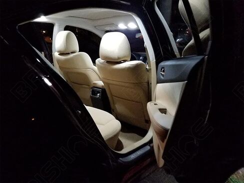 مجموعة مصابيح LED داخلية بيضاء لسيارة Nissan Maxima 2009 2010 2011 2012 2013 2014 2015 مجموعة مصابيح الإضاءة الداخلية LED فائقة السطوع 6000K + أضواء لوحة الترخيص وأداة التثبيت in Saudi Arabia