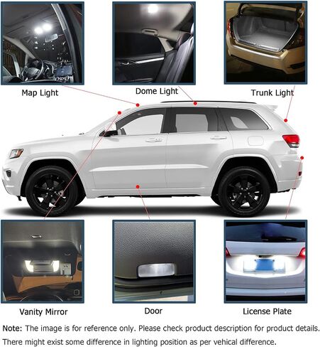 14pcs Odyssey Interior LED Lights Replacement for 2005 2006 2007 2008 2009 2010 Honda Odyssey 6000K Super Bright White interior LED bulbs replacement package + Installation Tool in Saudi Arabia