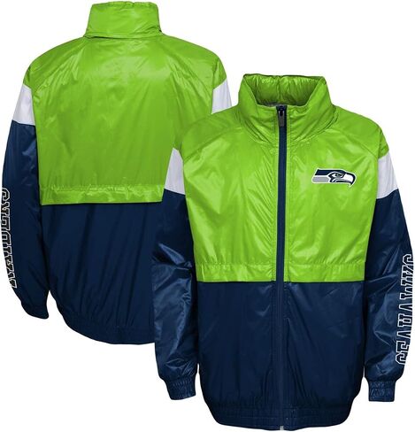NFL Youth 8-20 Goal Line Stance Full-Zip Hoodie Windbreaker Jacket in Kuwait