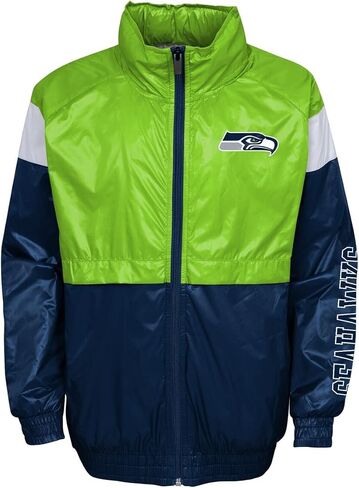NFL Youth 8-20 Goal Line Stance Full-Zip Hoodie Windbreaker Jacket in Kuwait
