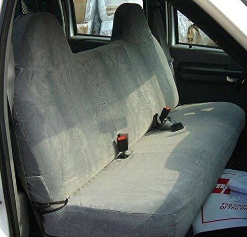 أغطية مقاعد Durafit F236 C8 1999-2007 Ford F250-F550 مع مقعد أمامي صلب، أغطية مقاعد مخصصة تمامًا (F236 C8 Gray Endura) in Kuwait