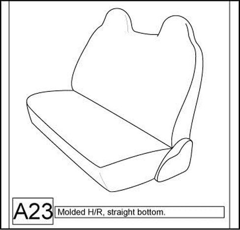 أغطية مقاعد Durafit F236 C8 1999-2007 Ford F250-F550 مع مقعد أمامي صلب، أغطية مقاعد مخصصة تمامًا (F236 C8 Gray Endura) in Kuwait