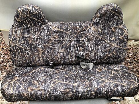 أغطية مقاعد Durafit F236 C8 1999-2007 Ford F250-F550 مع مقعد أمامي صلب، أغطية مقاعد مخصصة تمامًا (F236 C8 Gray Endura) in Kuwait