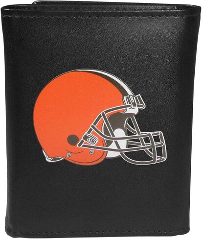 Siskiyou Sports NFL Cleveland Browns Mens Tri-fold Wallet & Strap Key Chain, Black, One Size in Kuwait