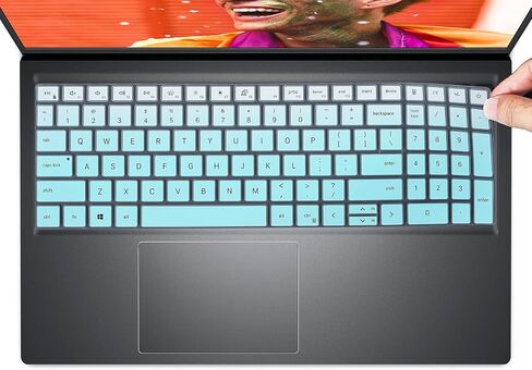 Keyboard Cover for Dell Inspiron 15 3510 3511 3515 3520 3530 3535 15.6/Inspiron 16 5640 5645 16",2025 Dell 15 Laptop DC15250 DC15255 15.6/15.6 Dell Latitude 3520 Skin -Ombre Pink in Kuwait