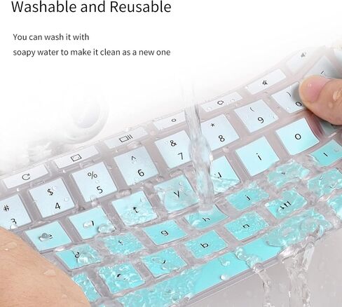 Keyboard Cover for Dell Inspiron 15 3510 3511 3515 3520 3530 3535 15.6/Inspiron 16 5640 5645 16",2025 Dell 15 Laptop DC15250 DC15255 15.6/15.6 Dell Latitude 3520 Skin -Ombre Pink in Kuwait