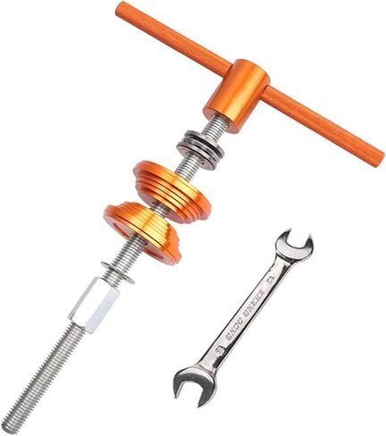 Bike Headset Cup and Bottom Bracket Press Installation Tool Bike Headset Press-in Tool Set with Wrench Bicycle Repair Accessories Bearing Installer(Orange) in Saudi Arabia
